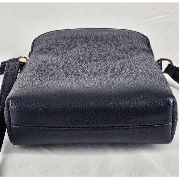 DRAPER JAMES WOMEN'S BLUE LEATHER SHOULDER CROSSBODY SMALL PURSE - Picture 10 of 14